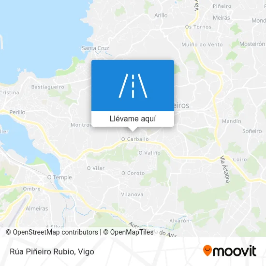 Mapa Rúa Piñeiro Rubio