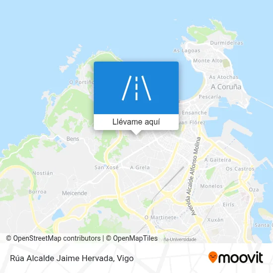 Mapa Rúa Alcalde Jaime Hervada