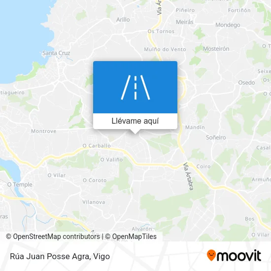 Mapa Rúa Juan Posse Agra