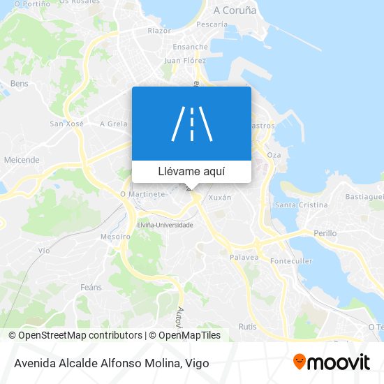 Mapa Avenida Alcalde Alfonso Molina