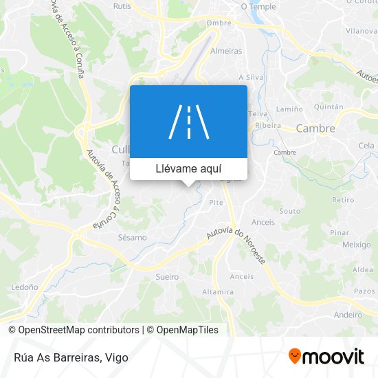 Mapa Rúa As Barreiras