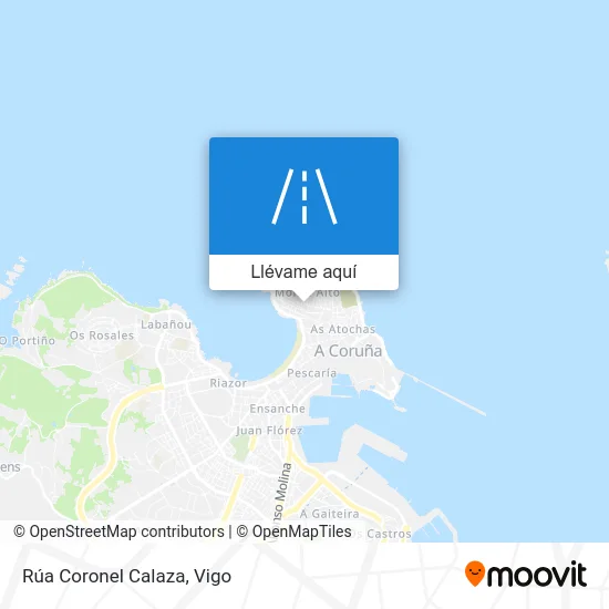 Mapa Rúa Coronel Calaza