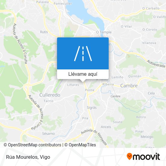 Mapa Rúa Mourelos