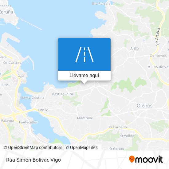 Mapa Rúa Simón Bolivar