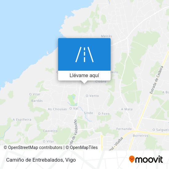 Mapa Camiño de Entrebalados