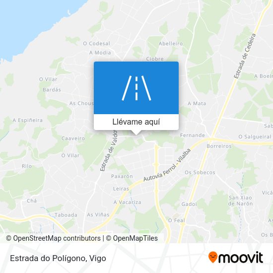 Mapa Estrada do Polígono