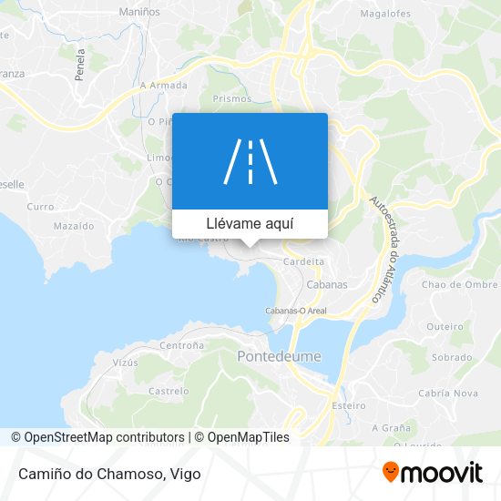 Mapa Camiño do Chamoso