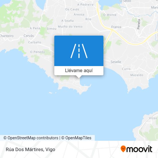 Mapa Rúa Dos Mártires
