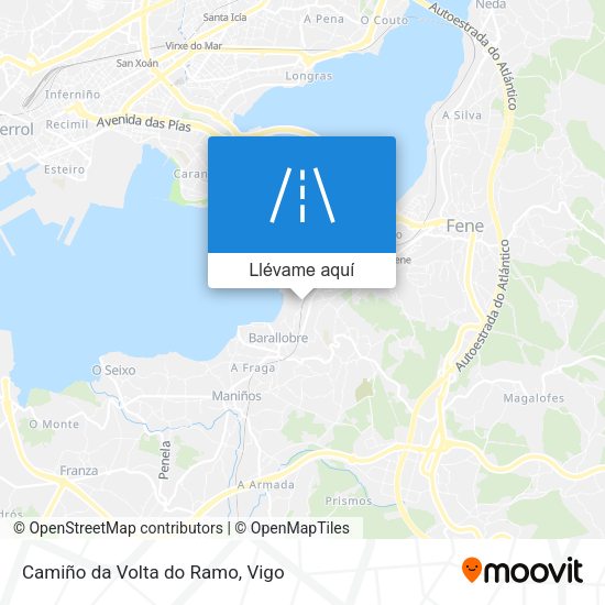 Mapa Camiño da Volta do Ramo