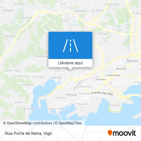 Mapa Rúa Porta de Neira