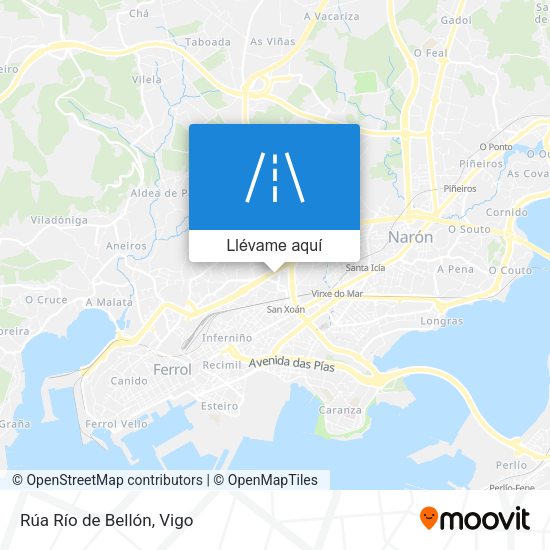 Mapa Rúa Río de Bellón