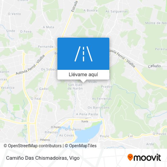 Mapa Camiño Das Chismadoiras