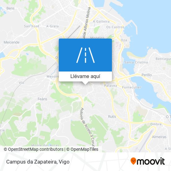 Mapa Campus da Zapateira