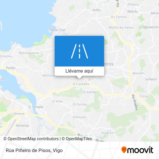 Mapa Rúa Piñeiro de Pisos