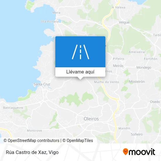 Mapa Rúa Castro de Xaz