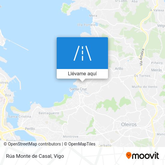 Mapa Rúa Monte de Casal