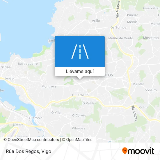 Mapa Rúa Dos Regos