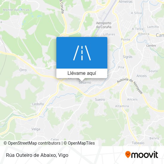 Mapa Rúa Outeiro de Abaixo