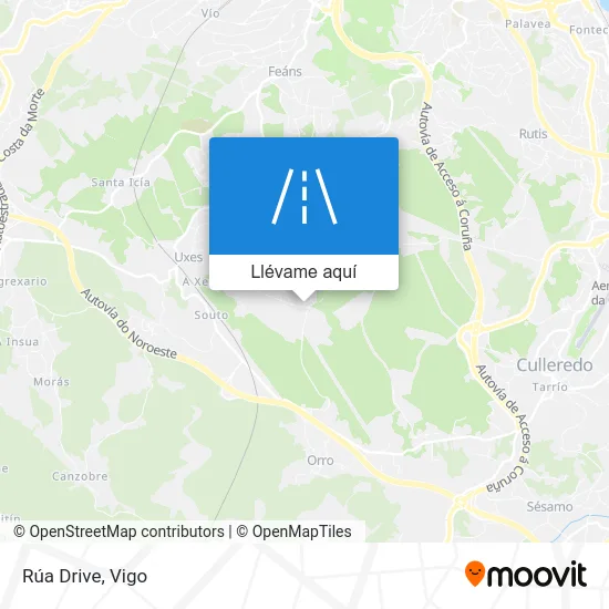 Mapa Rúa Drive