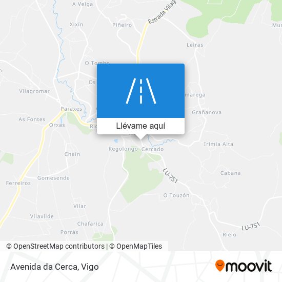 Mapa Avenida da Cerca