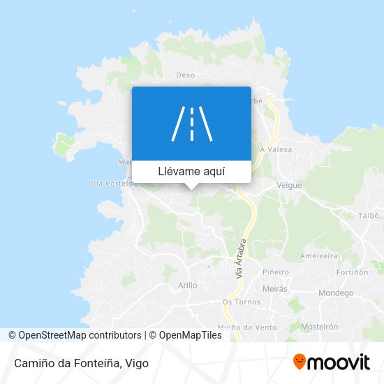 Mapa Camiño da Fonteíña