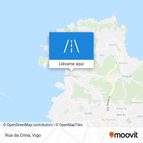 Mapa Rúa da Crina