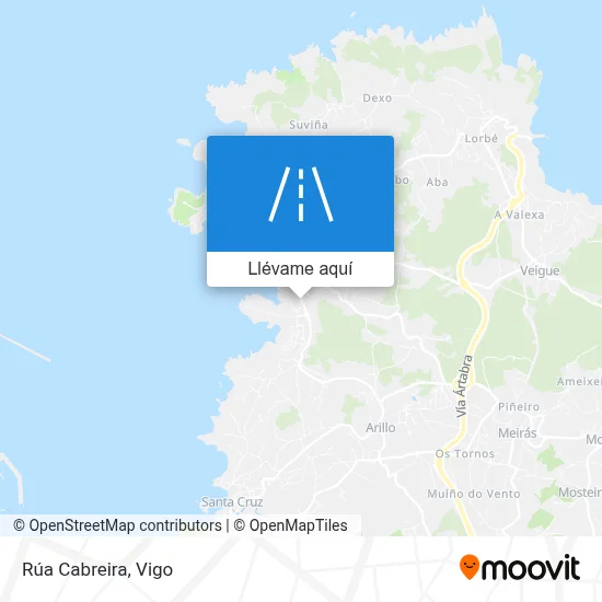Mapa Rúa Cabreira