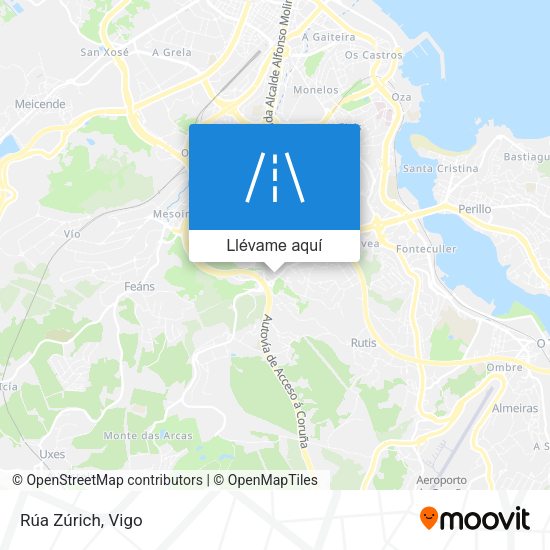 Mapa Rúa Zúrich
