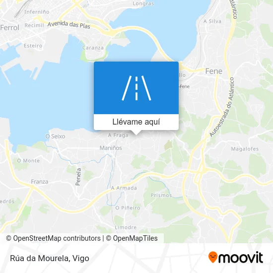 Mapa Rúa da Mourela
