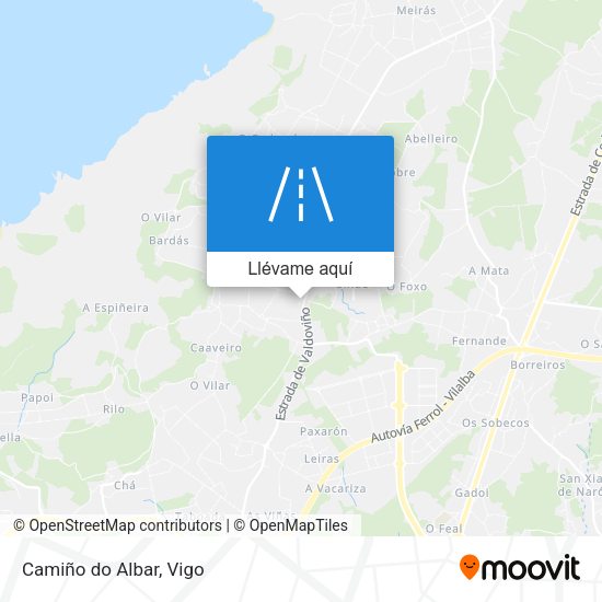 Mapa Camiño do Albar