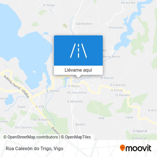 Mapa Rúa Calexón do Trigo