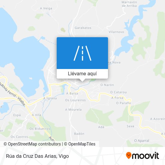 Mapa Rúa da Cruz Das Arias