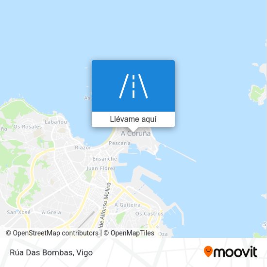 Mapa Rúa Das Bombas