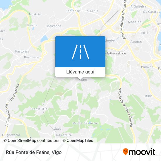 Mapa Rúa Fonte de Feáns