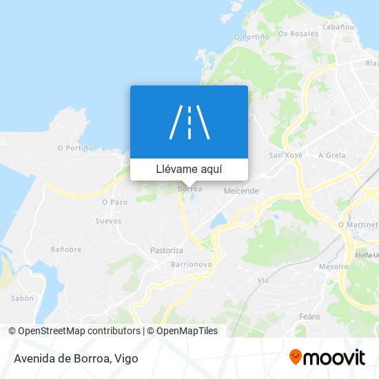 Mapa Avenida de Borroa