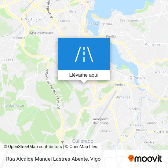 Mapa Rúa Alcalde Manuel Lastres Abente