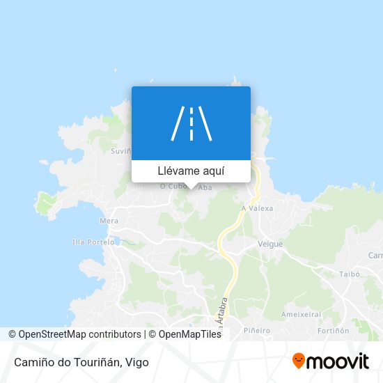 Mapa Camiño do Touriñán