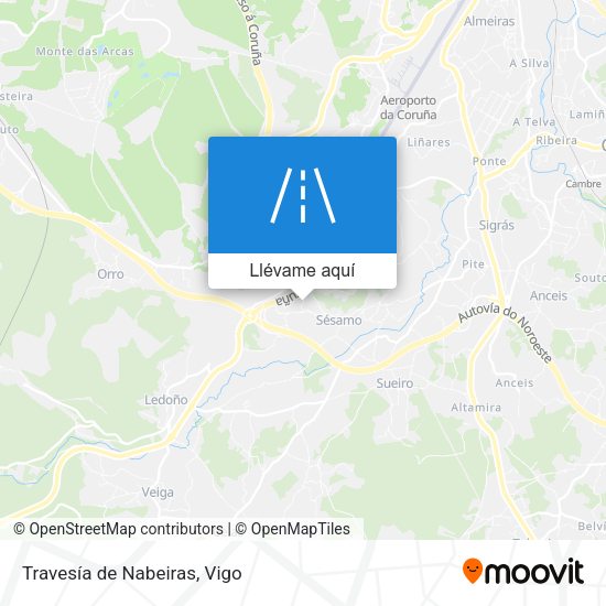 Mapa Travesía de Nabeiras