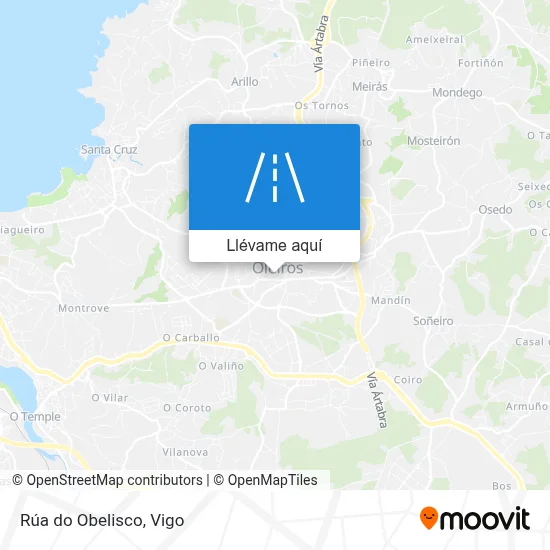 Mapa Rúa do Obelisco