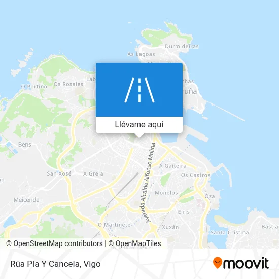 Mapa Rúa Pla Y Cancela