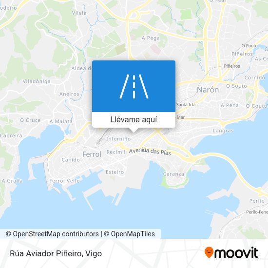 Mapa Rúa Aviador Piñeiro