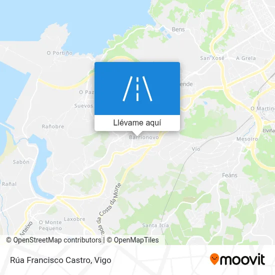 Mapa Rúa Francisco Castro