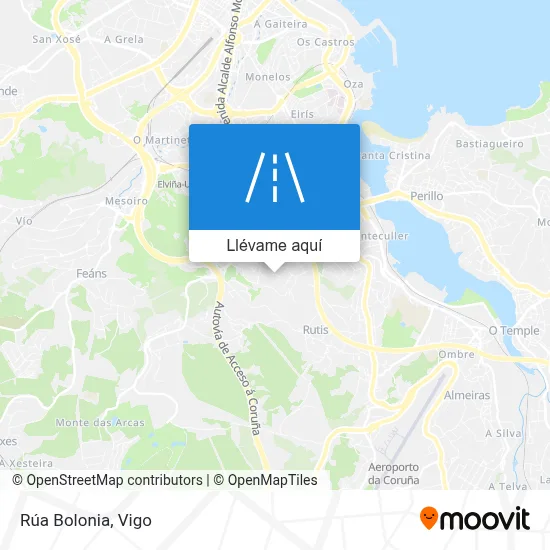 Mapa Rúa Bolonia