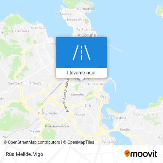 Mapa Rúa Melide