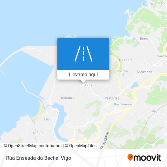 Mapa Rúa Enseada da Becha