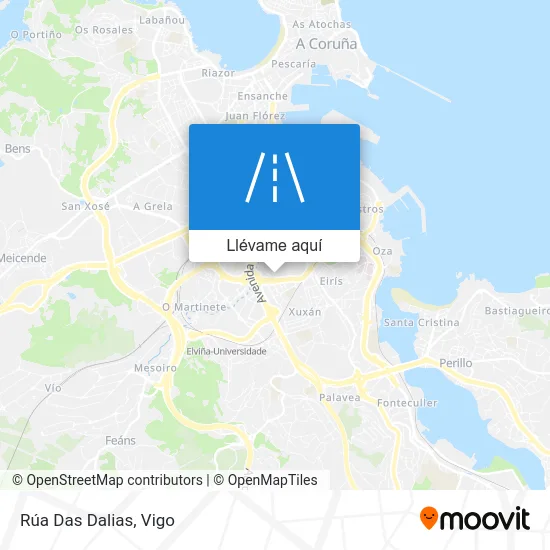 Mapa Rúa Das Dalias