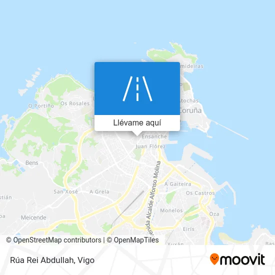 Mapa Rúa Rei Abdullah