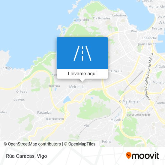 Mapa Rúa Caracas