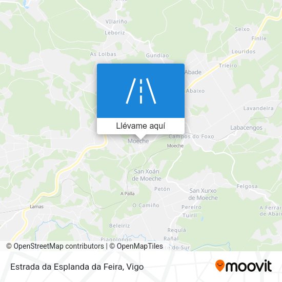 Mapa Estrada da Esplanda da Feira