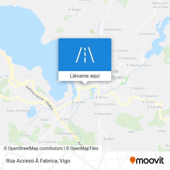 Mapa Rúa Acceso Á Fabrica